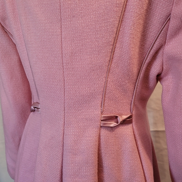 Vintage Double Breasted Pink Long Coat size 7 - Picture 5 of 8
